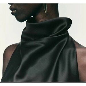 Zara SHORT SATIN EFFECT DRESS XS